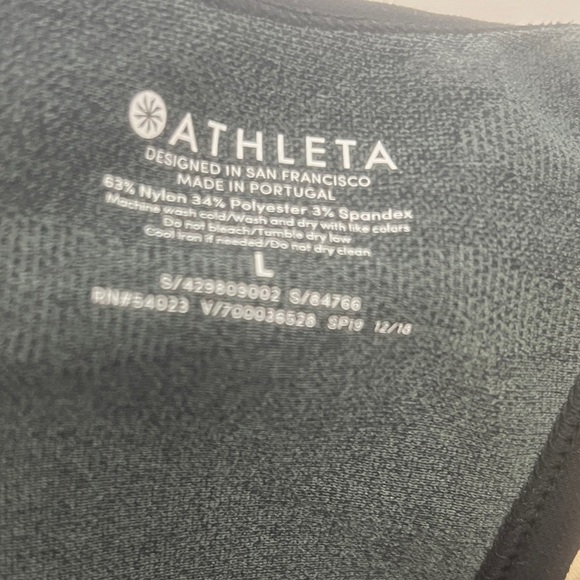 Athleta Size L Camouflage Racerback Activewear Sleeveless - Picture 6 of 6